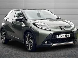 Cardamom green with black Used 2023 Toyota Aygo Hatchback | £15,095 (Fair price)