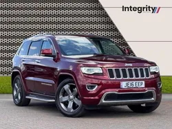 Red Used 2016 Jeep Grand Cherokee Overland SUV | £14,000 (Good price)