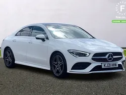 White Used 2021 Mercedes CLA220 AMG Line Premium Plus Sedan | £23,299 (Fair price)