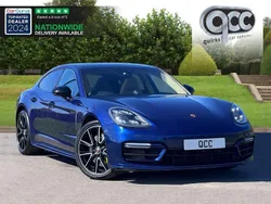 Gentian blue Used 2022 Porsche Panamera Platinum Edition Sedan | £57,950 (Fair price)
