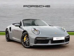 Arctic grey Used 2024 Porsche 911 Turbo S Cabriolet | £173,490 (Fair price)