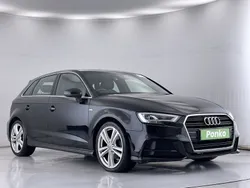 Black Used 2017 Audi A3 Sportback S-Line Hatchback | £10,890 (Good price)