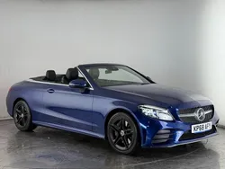Blue Used 2018 Mercedes C300 AMG Line Premium Cabriolet | £18,950 (Fair price)