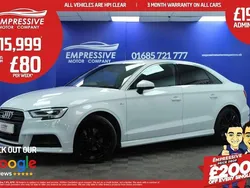 White Used 2018 Audi A3 S-Line Sedan | £15,999 (Fair price)