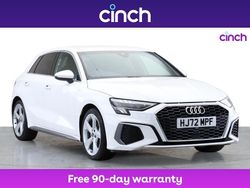 White Used 2022 Audi A3 S-Line Hatchback | £19,099 (Fair price)