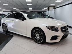 White Used 2019 Mercedes E220 AMG line Coupe | £25,949 (Expensive)