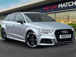 Silver Used 2018 Audi S3 Sportback Black Edition Hatchback | £16,690