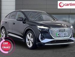 Black Used 2022 Audi Q4 Sportback e-tron S-Line SUV | £23,750