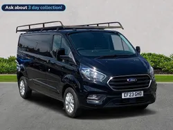 Black Used 2023 Ford Transit Custom Limited Van | £18,999 (Fair price)