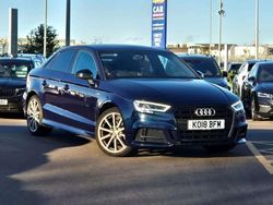 Blue Used 2018 Audi A3 Black Edition Sedan | £17,290 (Fair price)