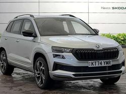 Brilliant silver metallic Used 2025 Skoda Karoq SportLine SUV | £31,495 (Fair price)
