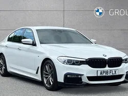 White Used 2018 BMW 520 M Sport Sedan | £18,650 (Fair price)