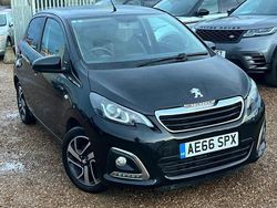 Black Used 2016 Peugeot 108 Allure Hatchback | £3,390 (Fair price)