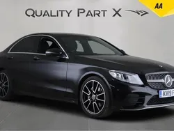 Black Used 2019 Mercedes C220 AMG Line Premium Sedan | £15,900 (Fair price)