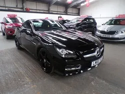 Black Used 2015 Mercedes SLK200 AMG Cabriolet | £11,485