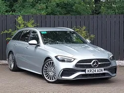 Silver Used 2024 Mercedes C300 AMG Line Premium Estate | £35,498 (A bit pricey)
