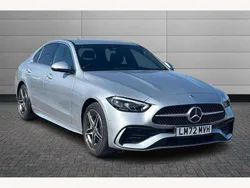 Silver Used 2022 Mercedes C300e AMG line Sedan | £30,350 (Super price)