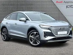 Silver Used 2025 Audi Q4 Sportback e-tron S-Line SUV | £35,000 (Good price)