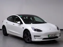 White Used 2021 Tesla Model 3 Long Range AWD Sedan | £17,998 (A bit pricey)
