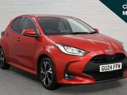 Red Used 2024 Toyota Yaris Hybrid Design Hatchback | £18,513 (Fair price)