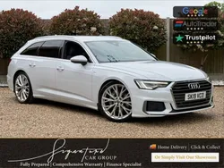 White Used 2019 Audi A6 S-Line Estate | £24,500 (Fair price)