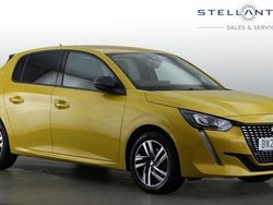 Yellow Used 2022 Peugeot 208 Allure Premium Hatchback | £13,945 (Fair price)