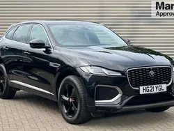 Metallic ebony black Used 2021 Jaguar F-Pace R-Dynamic SUV | £28,615 (Good price)
