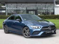 Blue Used 2023 Mercedes CLA200 AMG Line Premium Coupe | £25,985