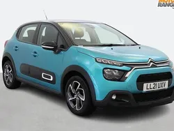 Blue Used 2021 Citroën C3 PureTech Hatchback | £8,895 (Fair price)