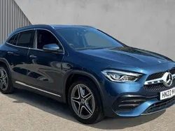 Denim blue metallic Used 2022 Mercedes GLA200 AMG Line Premium SUV | £29,983 (A bit pricey)