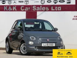 Grey Used 2019 Fiat 500 Lounge Hatchback | £10,795 (A bit pricey)