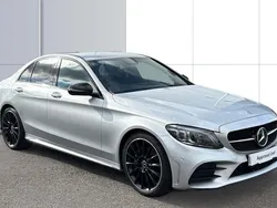 Silver Used 2021 Mercedes C220 AMG line Sedan | £18,750 (Fair price)