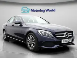 Blue Used 2018 Mercedes C350e Sedan | £15,300 (Fair price)