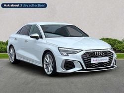 White Used 2021 Audi S3 Comfort Sedan | £29,275 (Fair price)