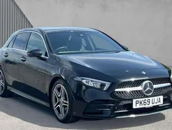 Cosmos black metallic Used 2019 Mercedes A180 AMG Line Premium Hatchback | £19,294 (Expensive)