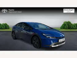 Blue New 2025 Toyota Prius Design Hatchback | £33,491 (A bit pricey)