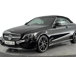 Black Used 2019 Mercedes C300 AMG Line Premium Cabriolet | £22,970 (Fair price)