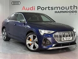Blue Used 2020 Audi e-tron Sportback S-Line SUV | £24,540 (Fair price)