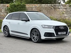 White Used 2018 Audi Q7 Advanced SUV | £31,950 (Fair price)