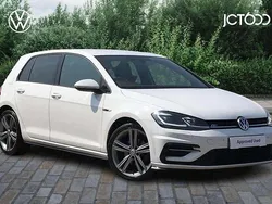 White Used 2019 VW Golf VII R-line Edition Hatchback | £15,725 (Fair price)