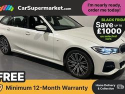 White Used 2021 BMW 330e M Sport Estate | £20,697 (Fair price)