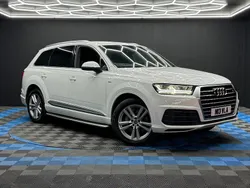 White Used 2017 Audi Q7 S-Line SUV | £20,890 (Fair price)
