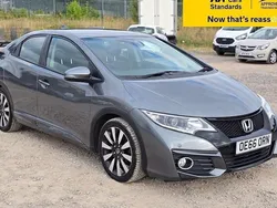 Grey Used 2016 Honda Civic SE Plus Hatchback | £7,688 (Fair price)