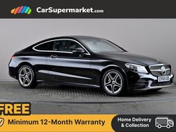 Black Used 2019 Mercedes C200 AMG line Coupe | £18,697 (Fair price)