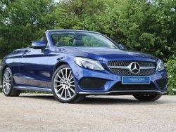 Blue Used 2018 Mercedes C220 AMG line Cabriolet | £20,495 (Fair price)