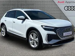 White Used 2025 Audi Q4 e-tron S-Line SUV | £34,935 (Good price)