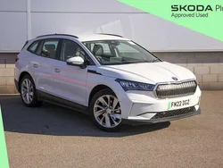 Moon white metallic Used 2022 Skoda Enyaq iV Suite SUV | £18,495 (Good price)