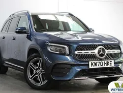 Denim blue Used 2021 Mercedes GLB220 AMG line SUV | £29,995 (Fair price)