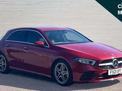 Red Used 2021 Mercedes A180 AMG Line Premium Hatchback | £19,826 (Fair price)