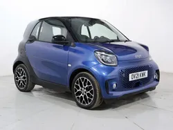 Blue and black Used 2021 Smart ForTwo Electric Drive Exclusive Coupe | £8,167